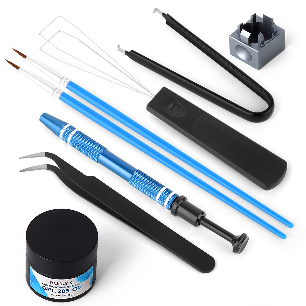 YIMAGUJRX RUNJRX Keyboard Lube Kit JRX 205G0 0.53oz/15g for Mechanical Keyboard Lube, Switch Opener for MX Kailh,Keyboard Tools with Keycap Puller