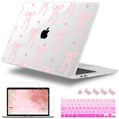 Lepeoac for MacBook Pro 16 inch Case 2019 2020 Release Model A2141, Plastic Hard Shell Cover with Keyboard Cover & Screen Protector for MacBook Pro 16 inch with Touch Bar & Touch ID, Bow