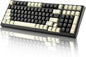 YUNZII YZ98 Gasket Mechanical Keyboard,99 Key Hot Swappable BT5.0/2.4G/USB-C Wireless NKRO 98% 1800 Layout with RGB LED Backlit for Linux/Win/Mac(Milk Switch, Black)