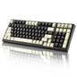 YUNZII YZ98 Gasket Mechanical Keyboard,99 Key Hot Swappable BT5.0/2.4G/USB-C Wireless NKRO 98% 1800 Layout with RGB LED Backlit for Linux/Win/Mac(Black, Cocoa Cream V2 Switch)