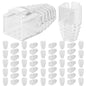 CableGeeker Cat6 RJ45 Strain Relief Boots, 100-Pack, 6.5mm, Blue