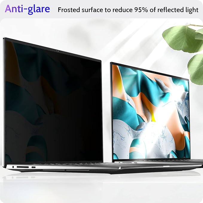 16"&16.1" Laptop Privacy Screen Compatible with Lenovo Hp Dell Acer Asus Thinkpad Envy Xps Computer 16:9 Aspect, Removable Anti Glare Blue Light Filter Protector, Peslv 16 Inch Monitor Security Shield