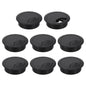 uxcell 8Pcs 50mm (1.97") Desk Grommet Plastic Cable Hole Cover Wire Brown