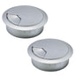 EASYEAH 2 Pcs Desk Grommet 2-3/8" / 60 mm, Desk Cord Hole Cover
