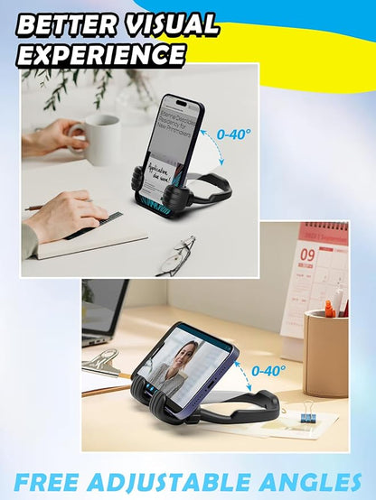 Thumbs Up Lazy Cell Phone Stand: Back to School Supplies Gifts for Teens Boys Girls Kids Men Women Phone Holder for Desk Funny Gadgets Ideas Who Have Everything Gifts for Christmas Stocking Stuffers
