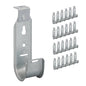 ICC 4-Inch Ceiling J Hook Cable Management Hook, Retainer Clip, 25-Pack