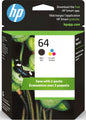 HP 64XL Black High-Yield Ink Cartridge | Works with Envy Inspire 7250e, 7950e; Envy Photo 6200, 7100, 7200, 7800, 7900; Tango Series | Eligible for Instant Ink | N9J92AN