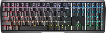 Cherry MX 3.0S Wireless Mechanical Gaming Keyboard. Aluminum Housing Built for Gamers w/MX Brown or Red Switches. RGB Backlit Color Display Over 16m Colors. (Black w/MX Red Switches)