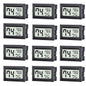 12 Pack Mini Digital Thermometer Hygrometer Indoor Temperature and Humidity Gauge Meter Monitor Fahrenheit (℉) for Humidor,Greenhouse,Reptile Tank,Home,Jars