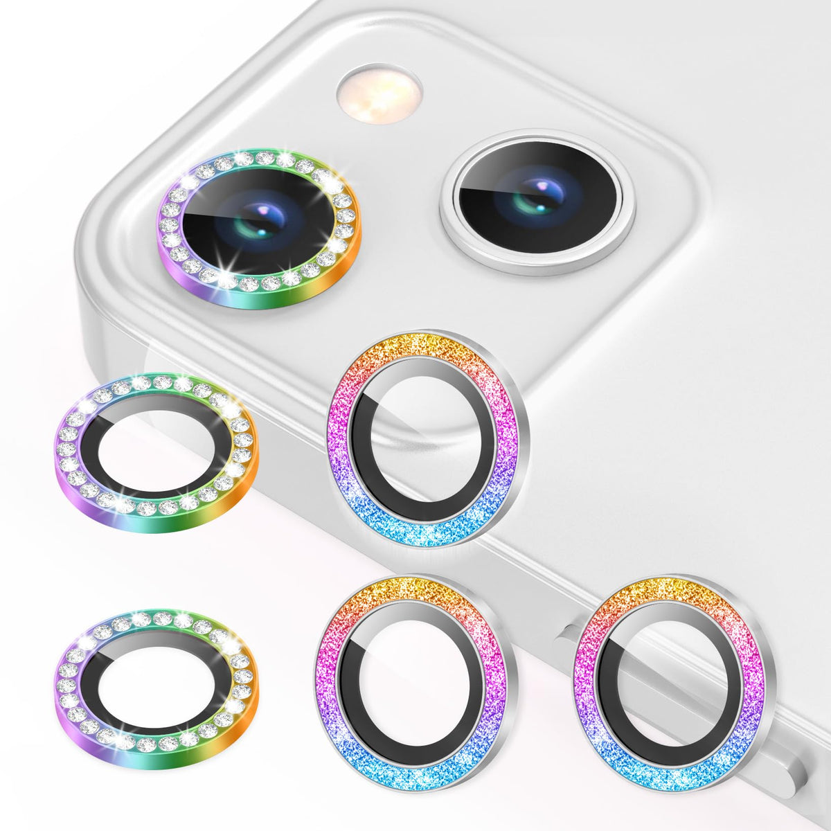 AGVEE 3+3 6 Pack for iPhone 12 & Mini & Pro Camera Lens Protector Cover