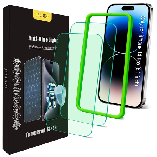 JESOHO Blue Light Screen Protector for iPhone 14 Pro 6.1 inch