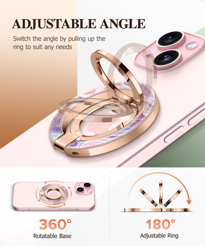 GVIEWIN Magnetic Phone Ring Holder, Compatible with MagSafe Phone Grip