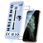 OneFish Tempered Glass Screen Protector for iphone 11 Pro Max/Xs Max, 9H Hardness Glass Scratch Resistant,HD Clarity Tempered Glass Film with Installation Frame,Easy Installation,2Pack.
