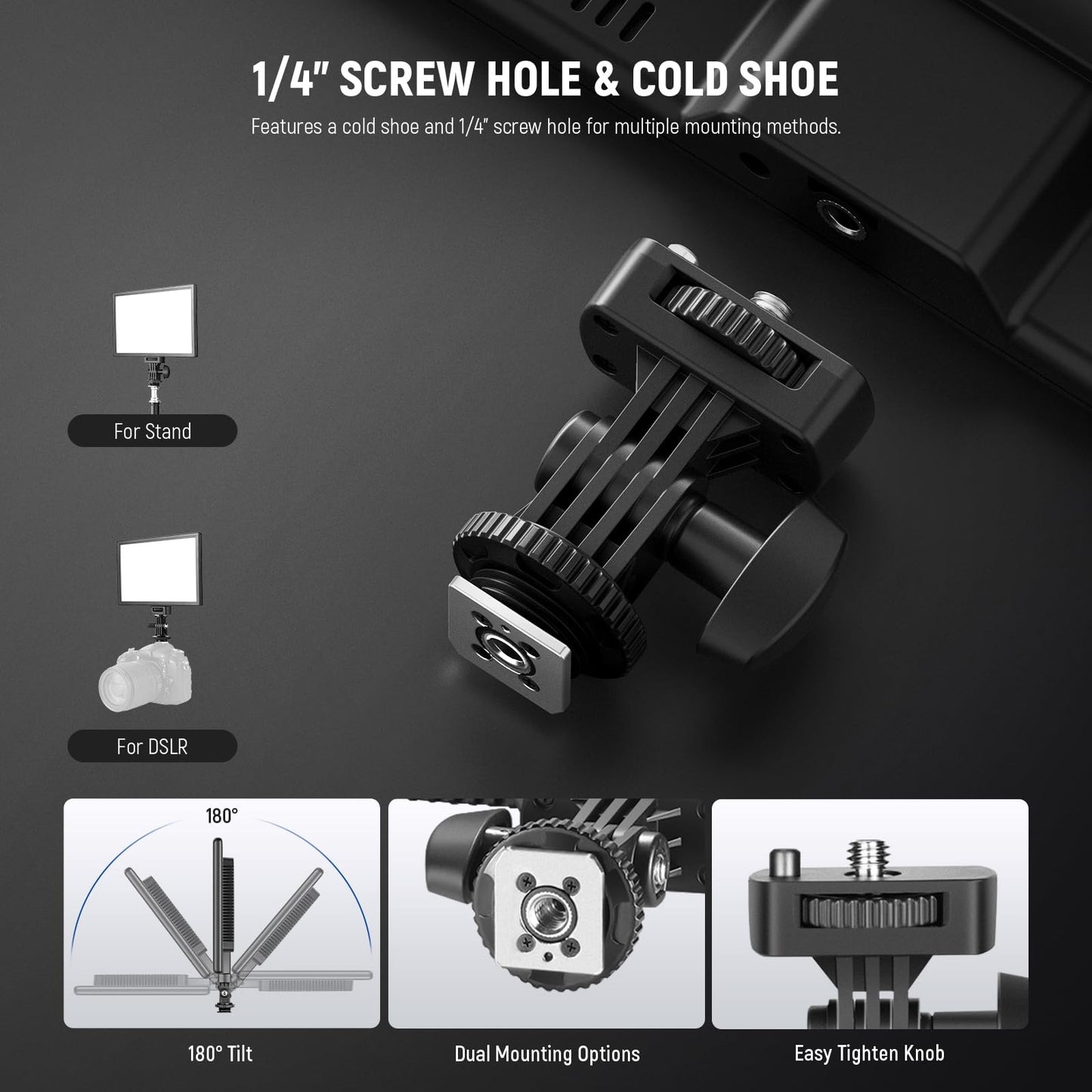 NEEWER 192 LED Video Light Panel, 20W Ultra Thin Bi Color Dimmable DSLR Camera Soft Light, 4000mAh Lithium Battery, 3200K-5600K CRI97+, Key Lighting for Studio Photography Recording Streaming