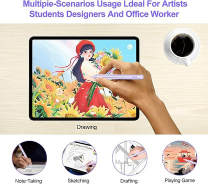 Stylus Pen for iPad 2018-2025 with Palm Rejection, Apple Pencil for Pad11th/10th/9th/8th/7th/6th Gen, iPad Pro 11/12.9 inch, New iPad Air 2025 11&13-inch(M3/2) /5th/4th/3th Gen, iPad mini 6th/5th