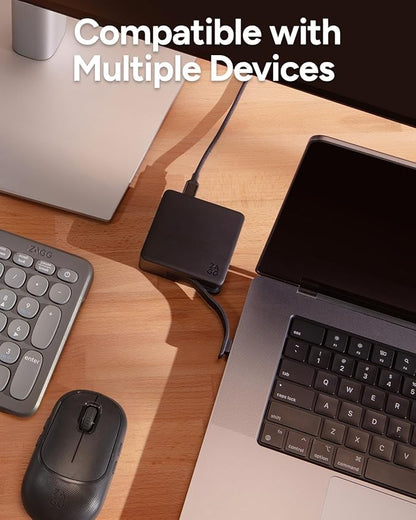 ZAGG 4-Port Hub - Versatile USB-C PD, USB-A HDMI Adapter, High-Speed Charging & 4K Display Support, Compact for Travel, Compatible with Windows, macOS, iPadOS, ChromeOS, Android
