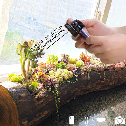 Jevocom 30-120mm Cell Phone Macro Lens, for ipad,iPhone,Samsung, Android, Pixel,Phone Macro Lens