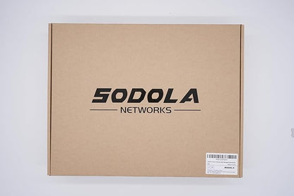 SODOLA 8 Port 10Gb Easy Web Managed Switch, 8 x 10G RJ-45 Ports, 160Gbps Bandwidth, Support LACP, VLAN, QoS, 10G/5G/2.5G/1000M/100M Auto-Negotiation, Multi-Gigabit Managed Ethernet Switch