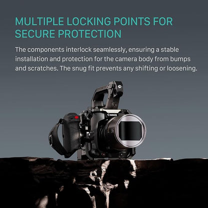 Tilta Camera Cage Pro Kit V-Mount for Canon C400 | Includes Cage, Battery Plate, Shoulder Baseplate, Right Side Arm & More | Arri Rosette, NATO Rail, 3/8"-16 & 1/4"-20
