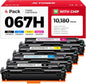 067H 067 Toner Cartridge Set 4-Pack MF656Cdw MF654Cdw High Capacity Compatible for Canon 067 067H Works for Color imageCLASS LBP632Cdw LBP633Cdw MF652Cdw MF653Cdw Printer Ink Black Cyan Magenta Yellow