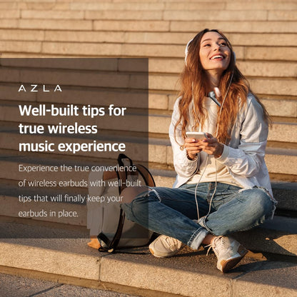 AZLA Crystal 2 Standard Earbud Tips for Sony WF-1000XM5 & Powerbeats Pro 2