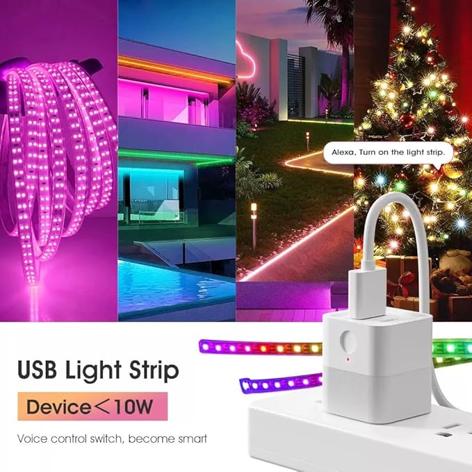 eWelink app Micro WiFi USB Type A Adaptor, Smart 5-12V DC Outlet Switch,Remote Timer Your USB Device by Phone app,Compatible with Alexa Google Home