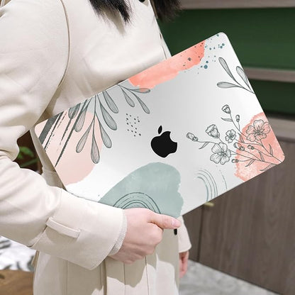 MEEgoodo Case for MacBook Air M4/M3/M2 13.6 inch 2025 2024 2022, Fit Model A3240 A3113 A2681, Compatible with MacBook Air 13 inch, Laptop Hard Shell Case with Keyboard Cover, Watercolor Floral 3