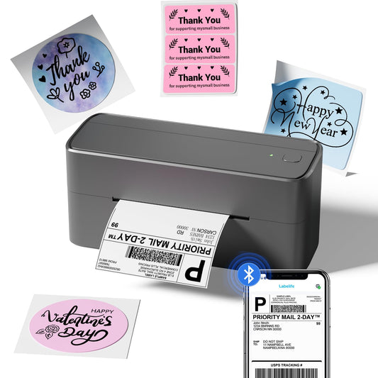 Phomemo Thermal Label Printer, 4X6 Shipping Labels Printer for Small Business, Wireless Label Printers for Package for Phone & Pad & PC, Used for UPS, Shopify, TikTok, USPS, FedEx, DHL, Temu