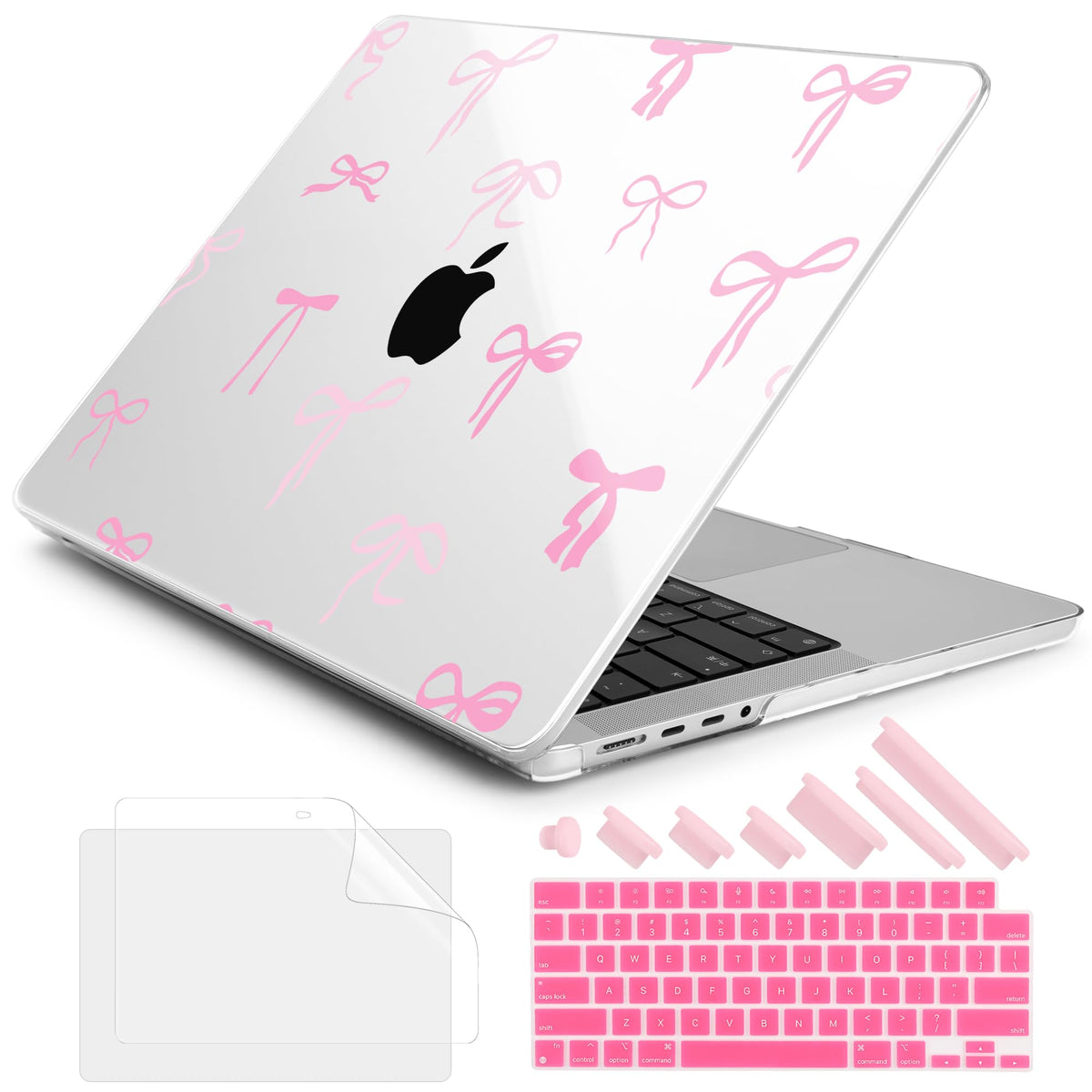 DONGKE Compatible with MacBook Pro 16 Inch Case (2026-2021 Release, M5 M4 M3 M2 M1 Pro/Max Chip), Plastic Hard Shell Cover with Keyboard Cover & Screen Protector for MacBook Pro 16", Garden Florals