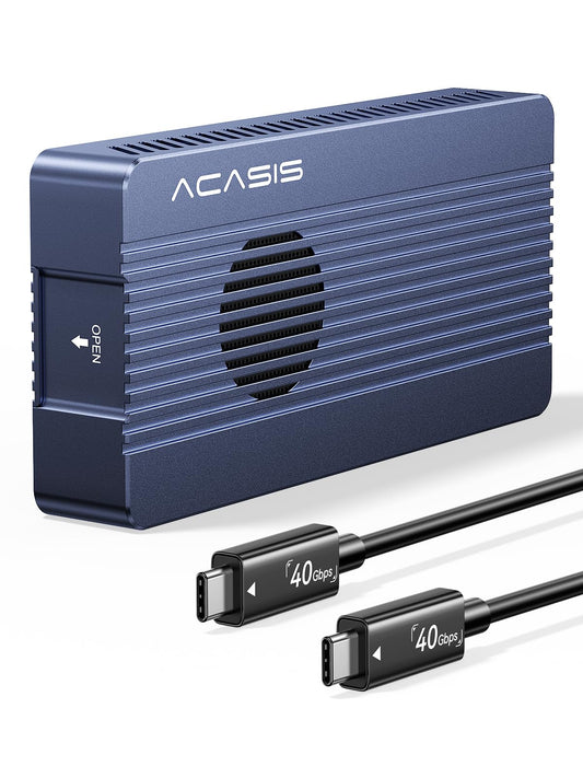 ACASIS 40Gbps M.2 NVMe SSD Enclosure with Aluminum for Thunderbolt 4/3/USB4