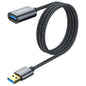 SUNGUY 5Gbps USB 3.0 Extension Cable, 3FT USB Extender, USB A Male to Female Cord, Braided High Data Transfer Compatible with Xbox, Hard Drive, Webcam, USB Keyboard, Mouse, Flash Drive, Oculus VR