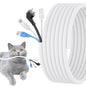 Cord Protectors from Pets No Chew, 10ft Wire Protector Cord Covers for Pets, Flexible Cable Sleeve Cord Management for TV/Computer/Electric Wires/Phone Charging Cables (Black, 1")
