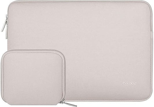 MOSISO Laptop Case 16 inch, 15-15.6 inch Laptop Sleeve Bag Compatible with MacBook Pro 16 inch, HP, Acer, Dell, Lenovo, ASUS Notebook, Neoprene Computer Sleeve Bag with Small Case, Rock Gray