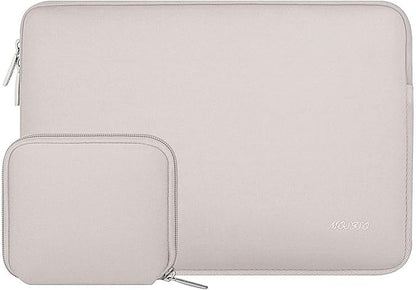 MOSISO Laptop Case 13.3 inch, 13-13.3 inch Laptop Sleeve Bag Compatible with MacBook Air/Pro 13 / Pro 14, HP Dell ASUS Lenovo Notebook, Neoprene Computer Sleeve Bag with Small Case, Rock Gray