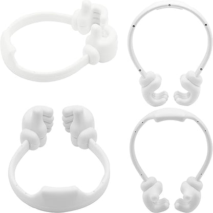 Honsky Thumbs-up Cell Phone Stand Holder, Tablet Stand Cradle for Desk Desktop Smartphone Cellphone Mobile Phone Tablets – Universal Adjustable Flexible, White