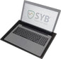 Shield Your Body - Laptop Lap Pad with SaferBody™, Anti Radiation Shield & Heat Shield Pad, EMF Blocker Laptop Pad for Up to 14in.Wide Device (13.8 x 10.7 inches), Jet Black PU Leather Color