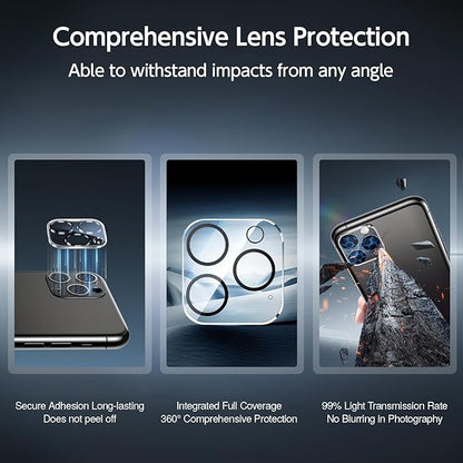 SMARTDEVIL 2+2Pack for iPhone 11 Privacy Screen Protector with Camera Lens Protector,Shatterproof Tempered Glass [True 28°Anti Spy] [9H Hardness] [Automatic Dust-Elimination Install] [Bubble Free]