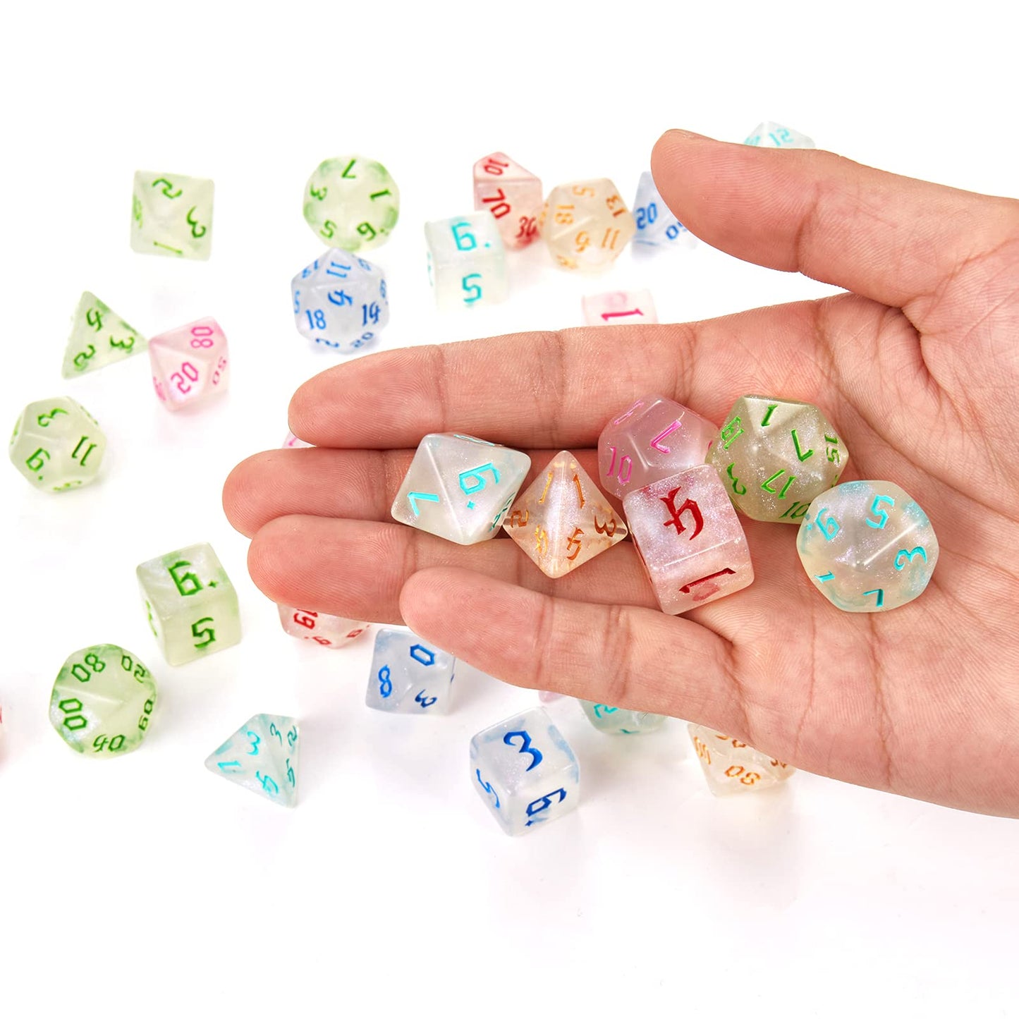 Polyhedral Dice Set, 70 Pcs DND Dice with 10 Pouche