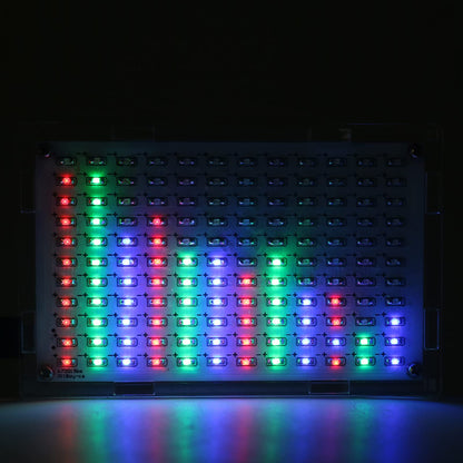 Yidab Soldering Practice Kit DIY RGB Music Spectrum Colorful Multi-pattern Simulate Dynamic Sound Wave Within Speaker SMD Soldering Kit Welding Skills Learn Soldering Kit For Beginners