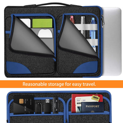 ZINZ 360 Protective Laptop Case 15" 15.6" 16" Sleeve, Water-Resistant Handbag with Straps Compatible with 16" MacBook Neo, MacBook Pro Air 16"/15", XPS 16" and Most 15" 15.6" 16" Notebooks,B01BL02