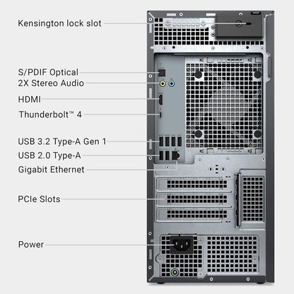 Dell Tower Plus EBT2250 Desktop Computer - Series 2 Intel Core Ultra 9 285 24-Core Processor up to 5.6 GHz, 64GB DDR5 RAM, 16TB (2 x 8TB) SSD, Intel UHD Graphics, Windows 11 Pro, Graphite