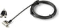 6.5 [2m] 3-in-1 Universal Laptop Cable Lock - Keyed Security Lock for K-Slot, Nano & Wedge Slot Desktop/Laptop - Anti-Theft