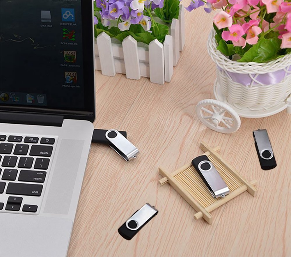 Maspen 20 Pack 8GB USB Flash Drive 2.0 Bulk USB Thumb Drives Memory Stick Jump Drive Zip Drives (8GB, 20 Pack)