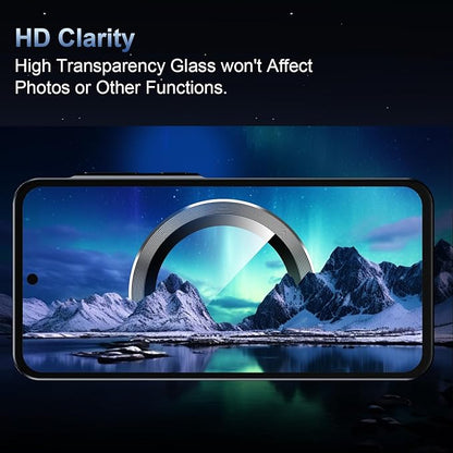 Korecase for Galaxy S25 Plus Camera Lens Protector, 9H Tempered Glass Anti Scratch Camera Screen Protector Shockproof Film Shcokproof Metal Ring Lens Protecor for Galaxy S25+Plus (Black)