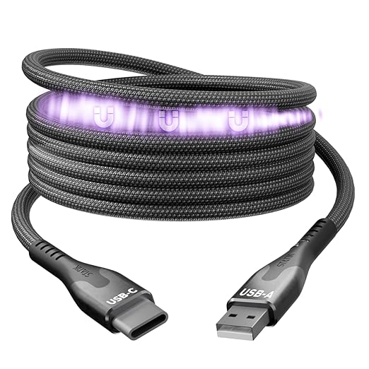 Statik MagStack USB to USB C Cable, A to Type C Charger Fast Charging Phone Charger Cord, On The Go Magnetic Charging Cable for Car, Compatible with iPhone, iPad & Android, 27W 3FT
