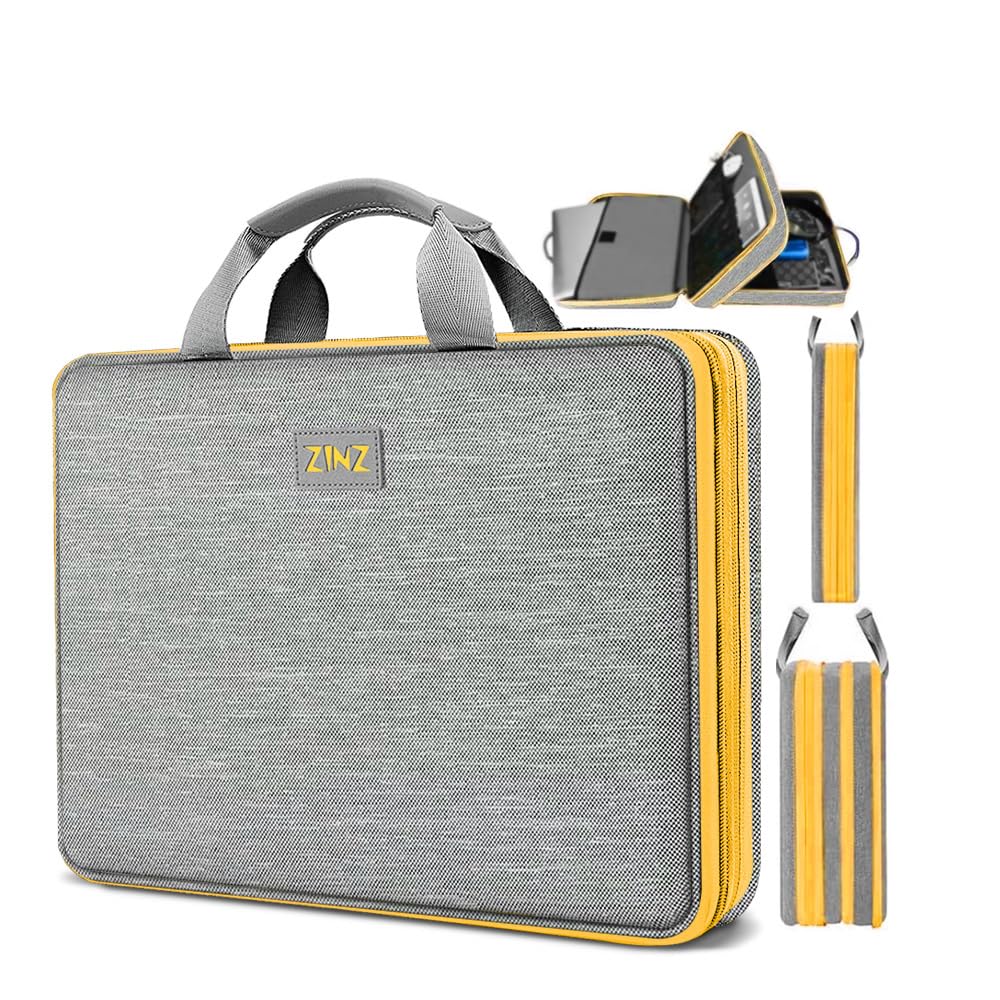 ZINZ Expandable Laptop Case 15.6 Inch Sleeve, Protective Carrying Case Compatible with MacBook Neo 16", MacBook Pro 16"/15.4", Dell XPS 16" and Most 15" 15.6" 16" Notebook，G01DG01