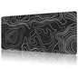 NIYLYNSYN Mouse Pad Large Topographic Map Lines Non-Slip Game Desk Mat with Stitched Edge Laptop Keyboard Desk Pad for Work Home Gaming (35.4 x 15.7 Inches)
