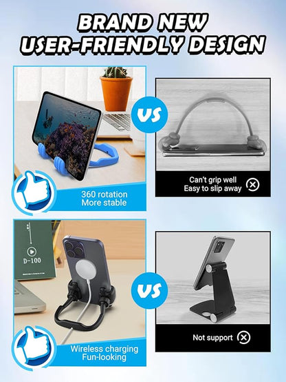 Back to School Supplies for Boys Girls Kids Cell Phone Stand - 2 Pack Thumbs Up Lazy Phone Holder for iPhone iPad mini Cellphone Stand for Desk Birthday Gifts for Teens Adults Women Men Wife Fun Gifts