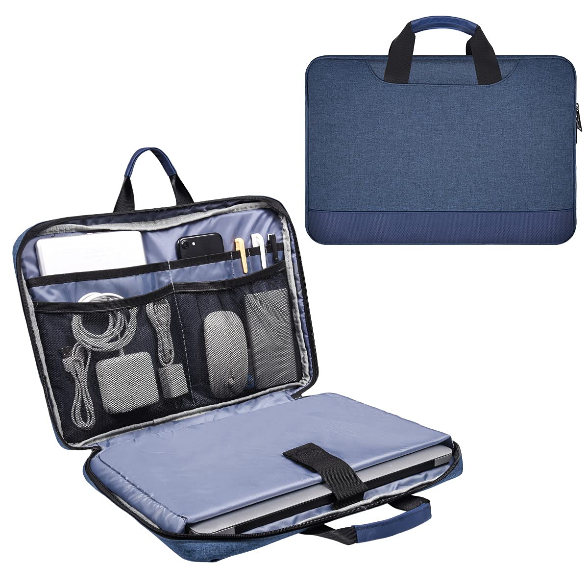 14-15 Inch Laptop Sleeve Case Men Women Bag for MacBook Pro 14 M5/M4/M3/M2, Macbook Air 15 M5/M4/M3, HP Pavilion/Chromebook 14, Dell Inspiron 14, Lenovo Acer ASUS Chromebook 14, Surface 15 Case,Blue