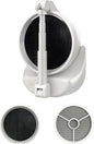 Vegapunk Rechargeable Smoke Away Purifier Fan for Indoors - Portable Odor Exhaust Eliminator Remover Eater Filter - The High Fan for Desktop - White